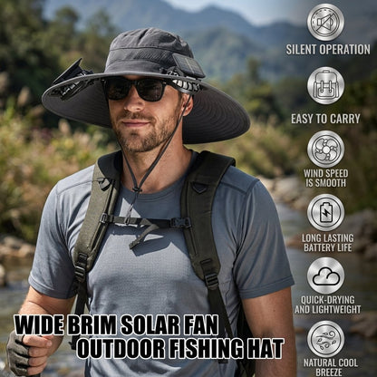 Solar Fan Hat - Unisex Outdoor Fishing