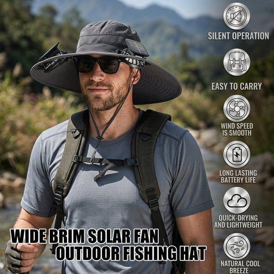 Solar Fan Hat - Unisex Outdoor Fishing