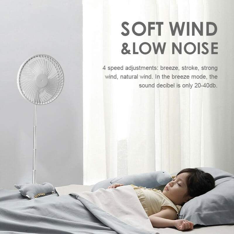 Telescopic Folding Fan USB Rechargeable