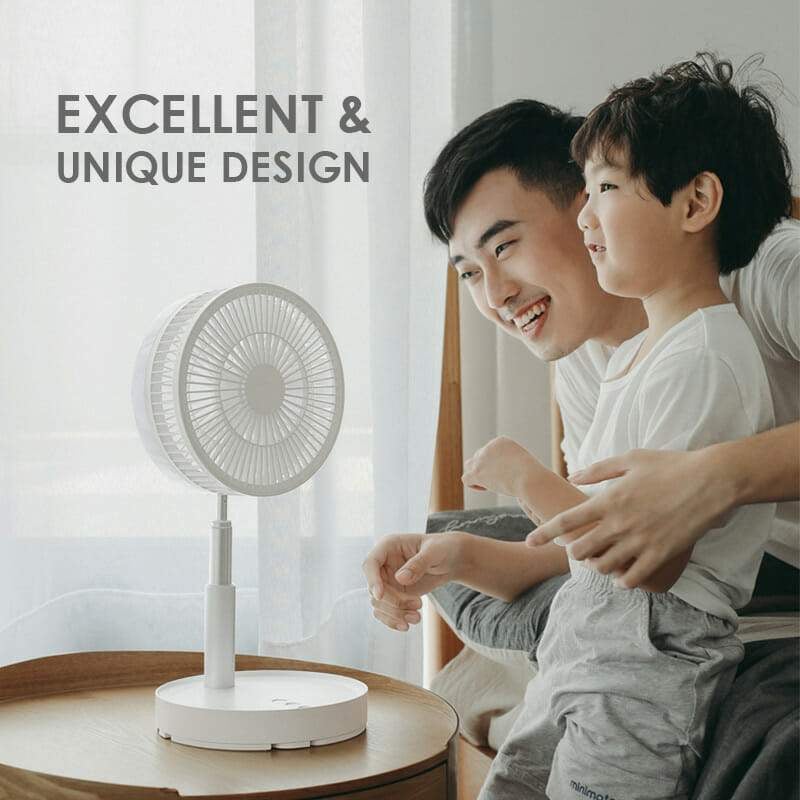 Telescopic Folding Fan USB Rechargeable