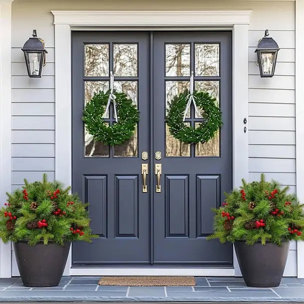 GlowPine Pre-Lit Christmas Urn Filler