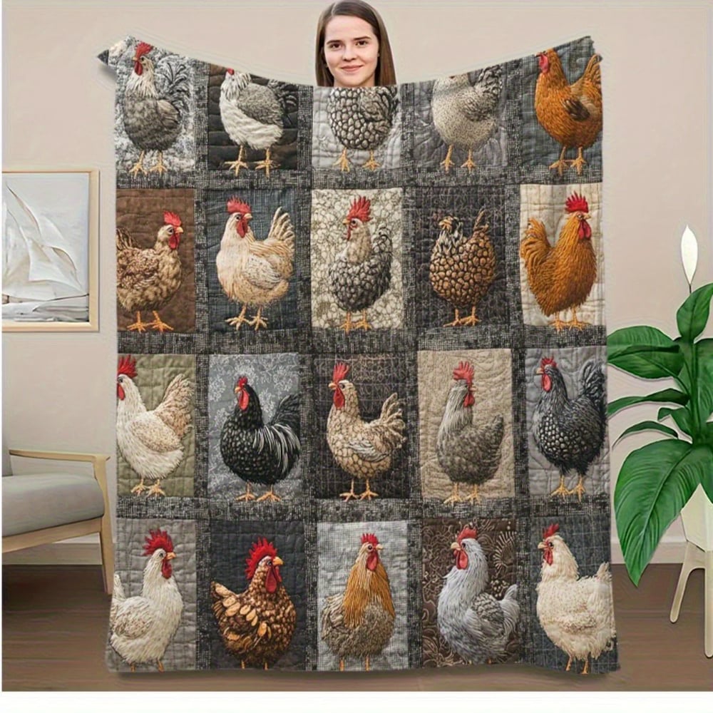 CozyCluck Patchwork Blanket