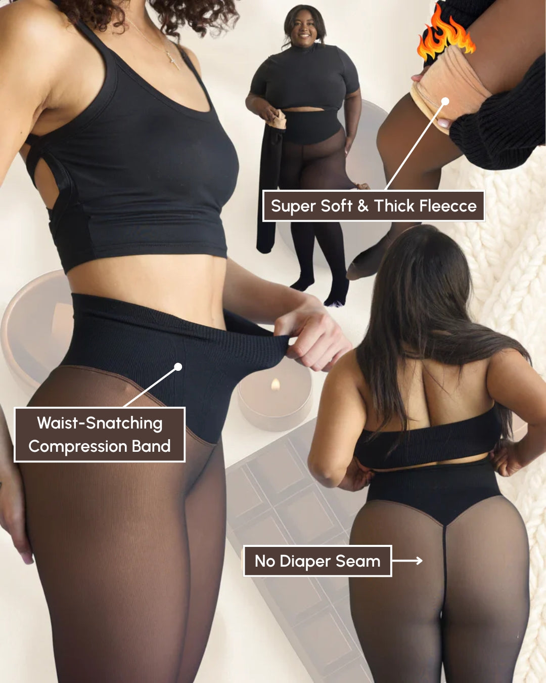 BareWarm Fleece Tights