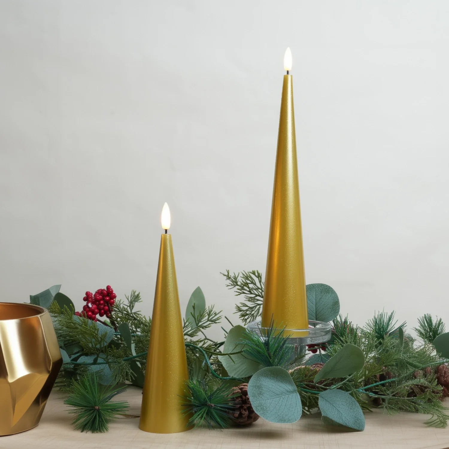 Cone Candles Set of 2