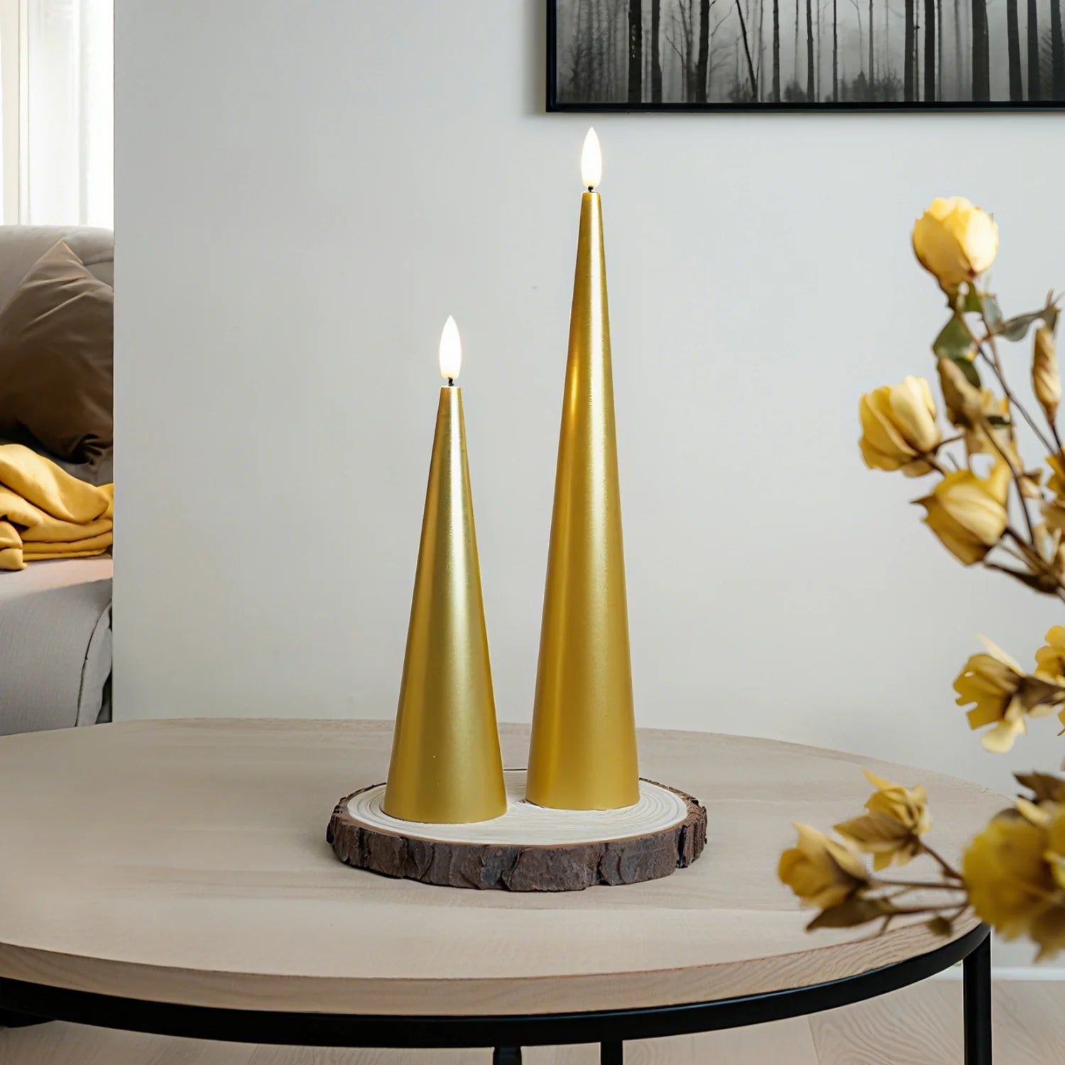 Cone Candles Set of 2