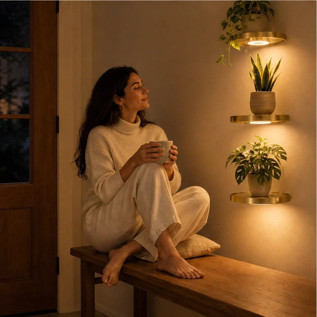 CozyGlow Plant Shelf