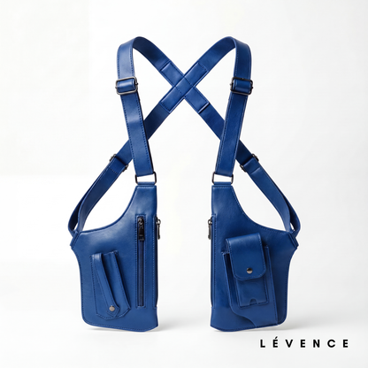 VaultCross Leather Shoulder Bag