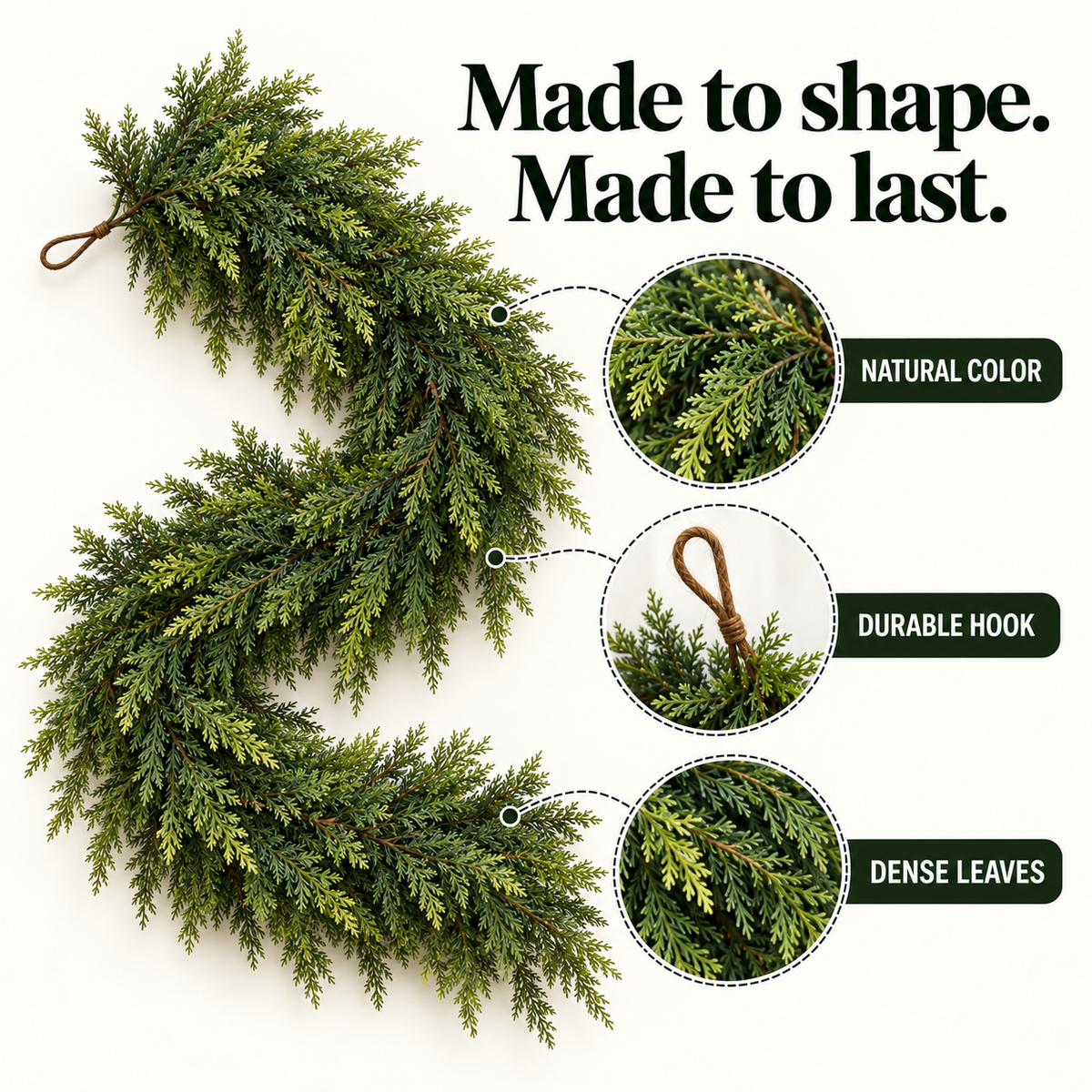 Davena Cedar Garland Set