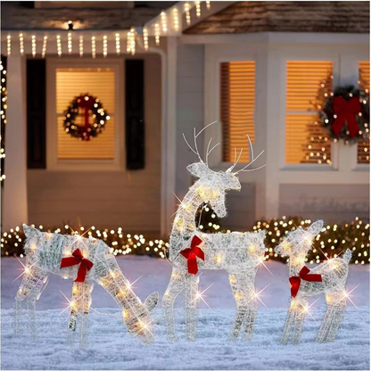 HolidayGlow Reindeer Family