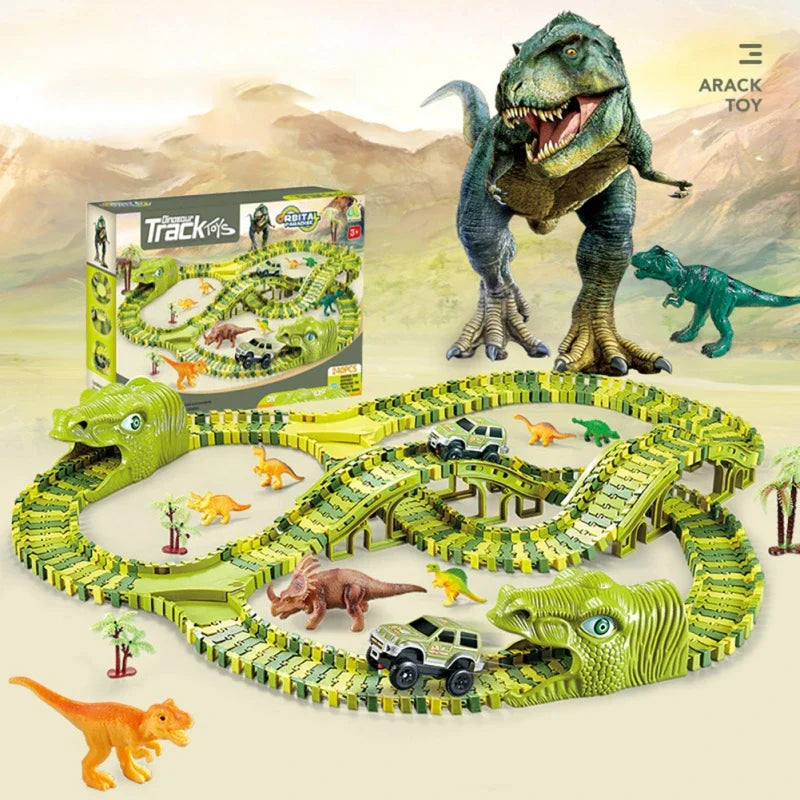 DinoSpeed Prehistoric Train Race Set