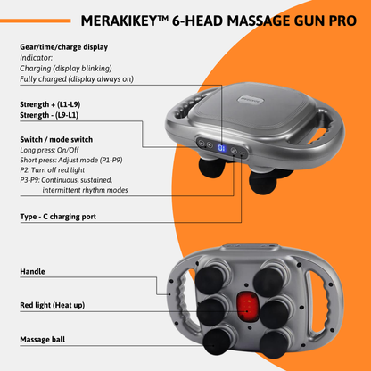 MerakiPro 6-Head Massager