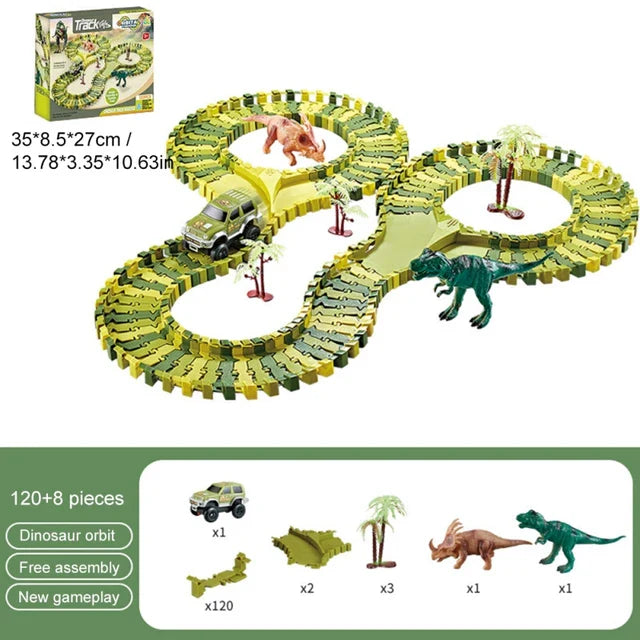 DinoSpeed Prehistoric Train Race Set