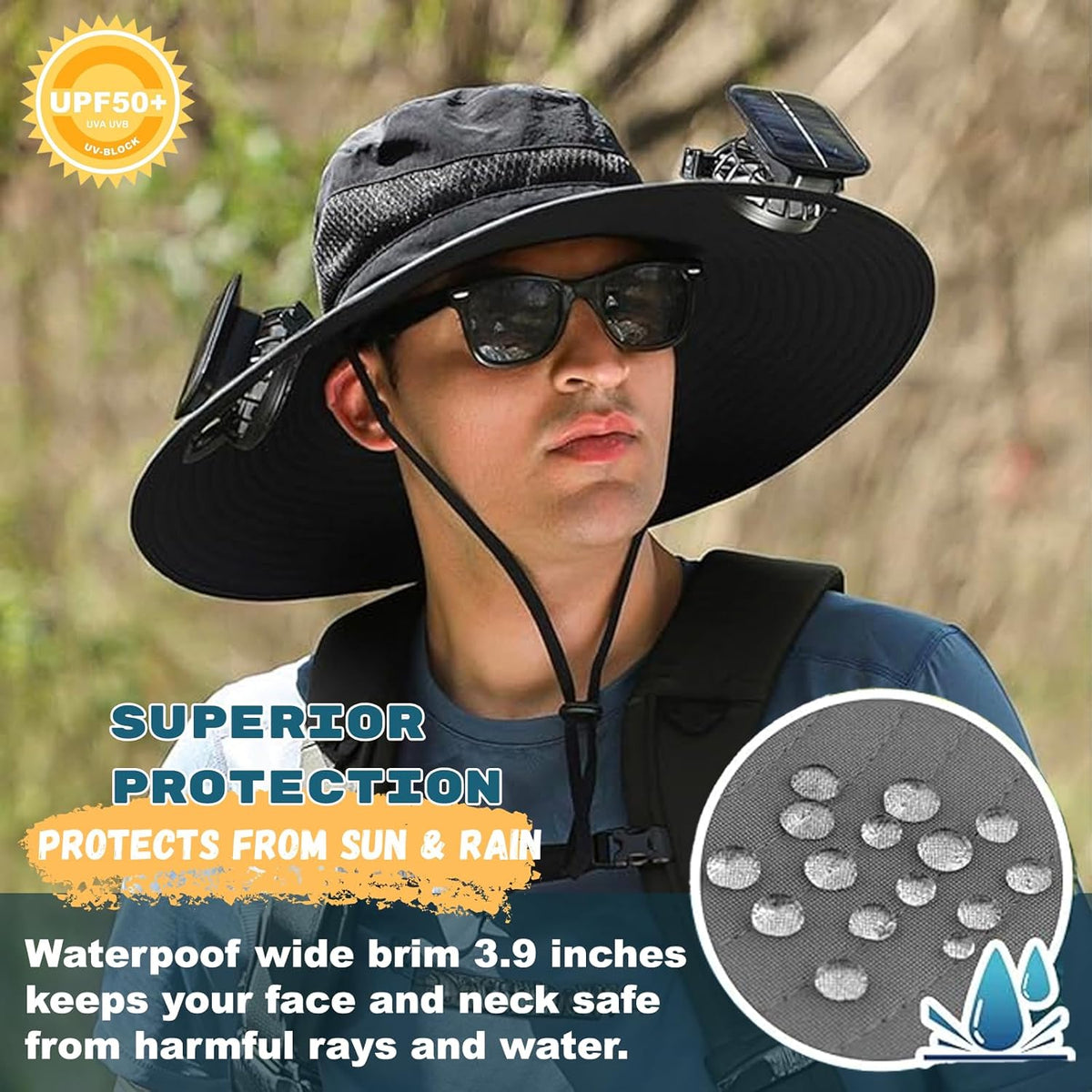 Solar Fan Hat - Unisex Cooling
