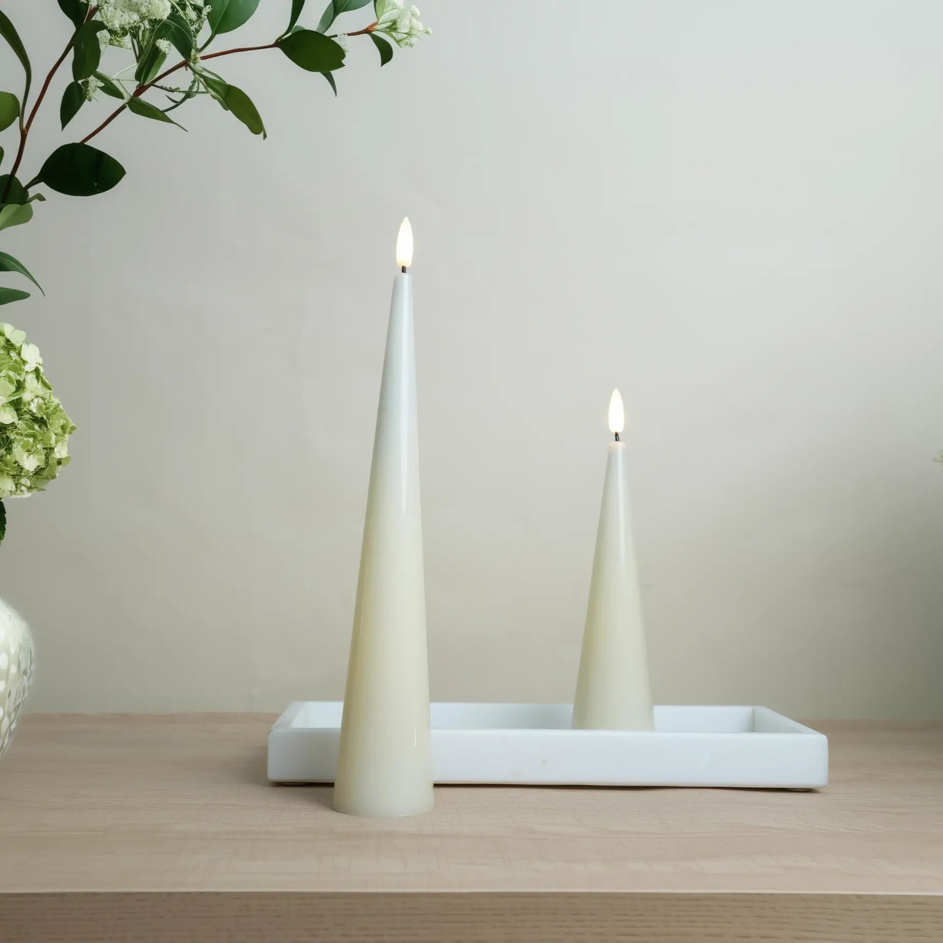 Cone Candles Set of 2