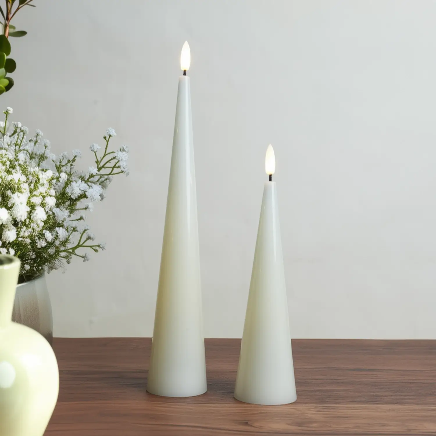 Cone Candles Set of 2