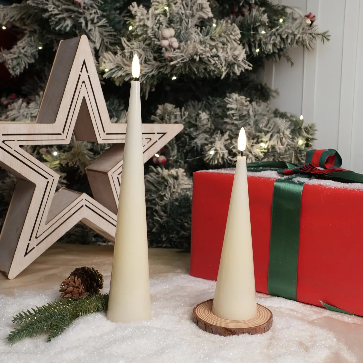 Cone Candles Set of 2