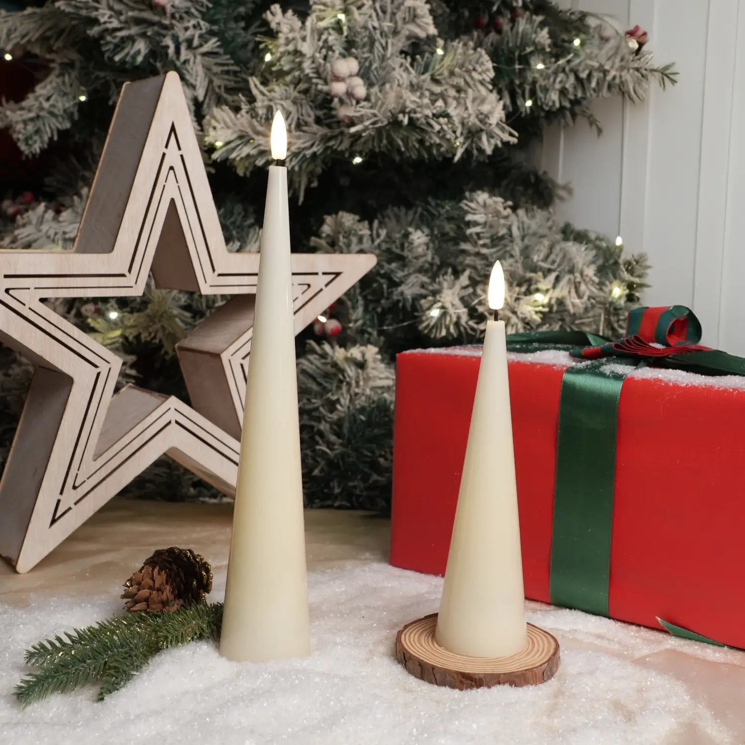 Cone Candles Set of 2