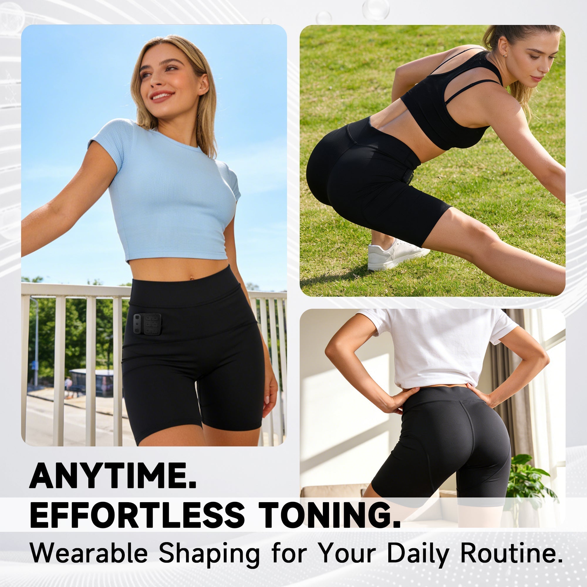 EMS Toning Shorts for Abdomen & Glutes