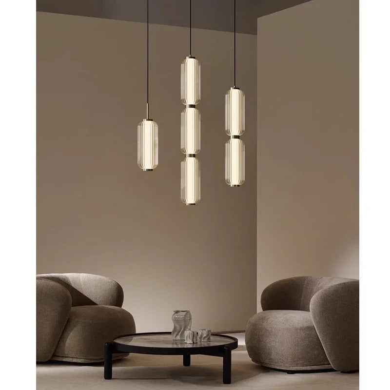 Sculpted Column Pendant Light