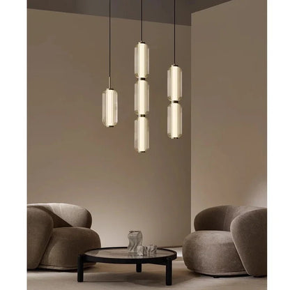 Sculpted Column Pendant Light