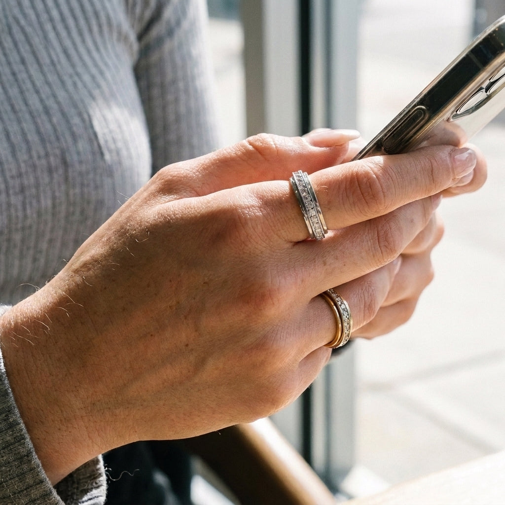 CalmSpin Anxiety Relief Ring