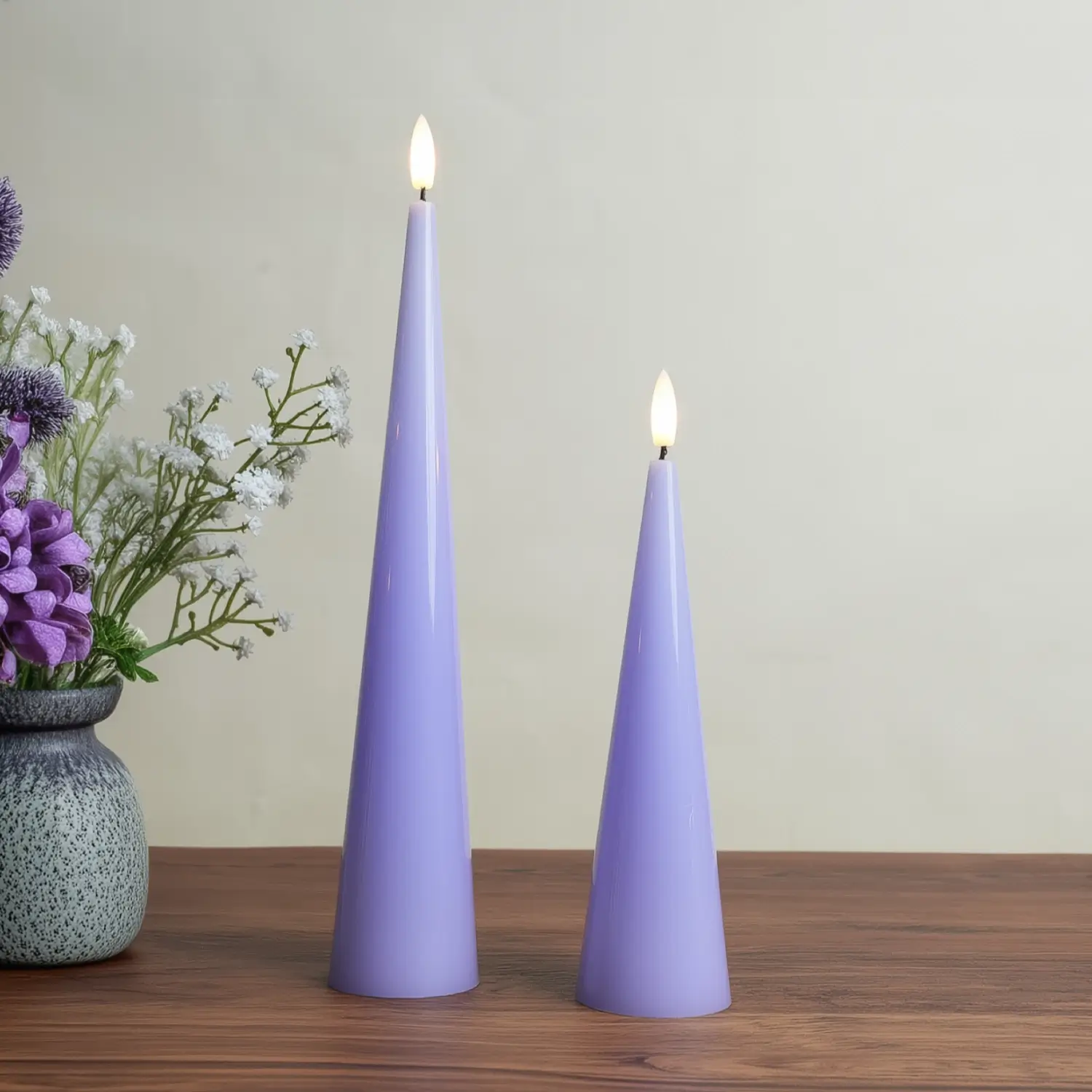 Cone Candles Set of 2