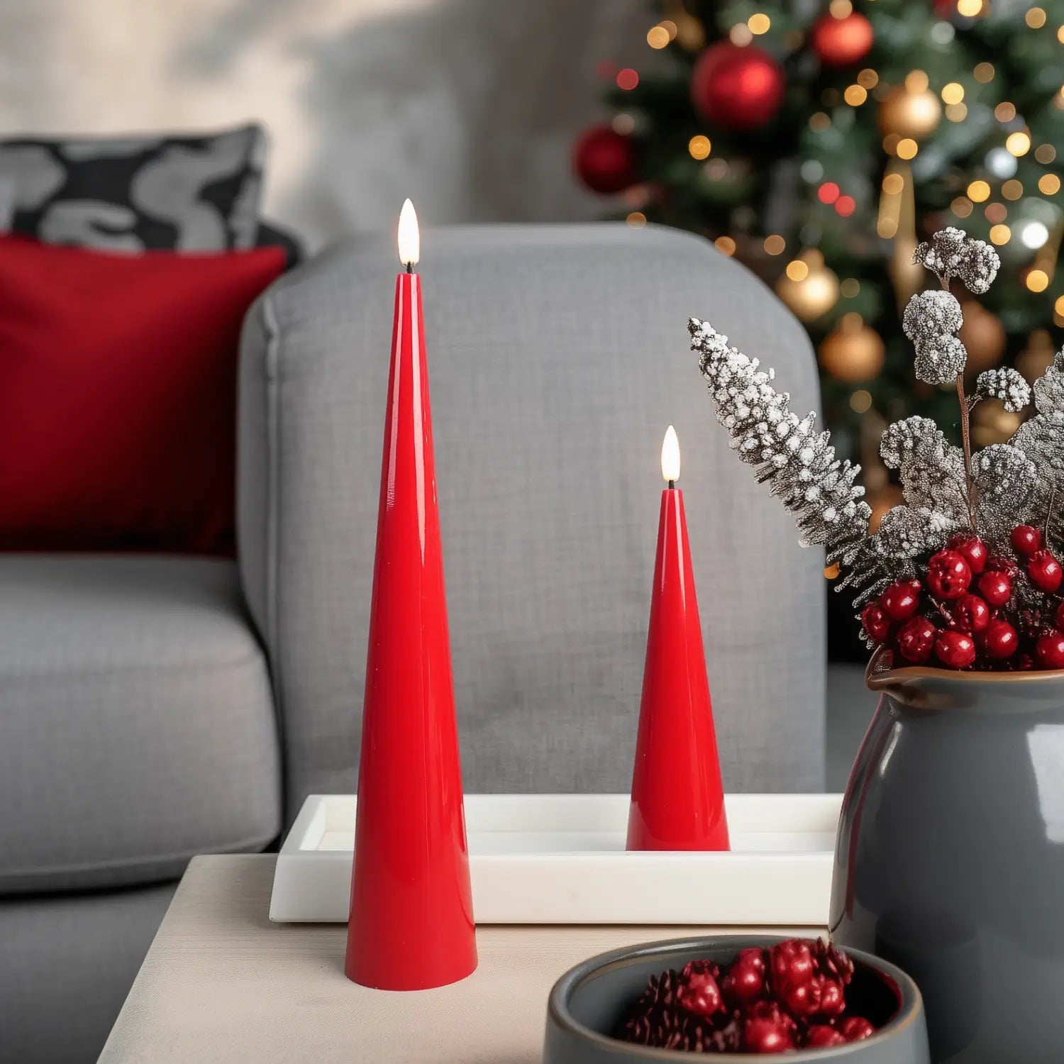 Cone Candles Set of 2