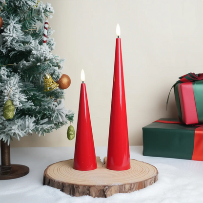 Cone Candles Set of 2