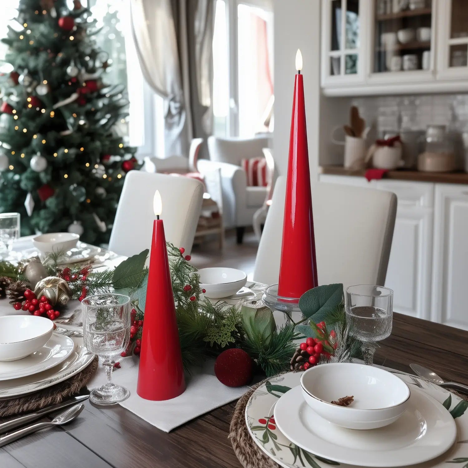 Cone Candles Set of 2