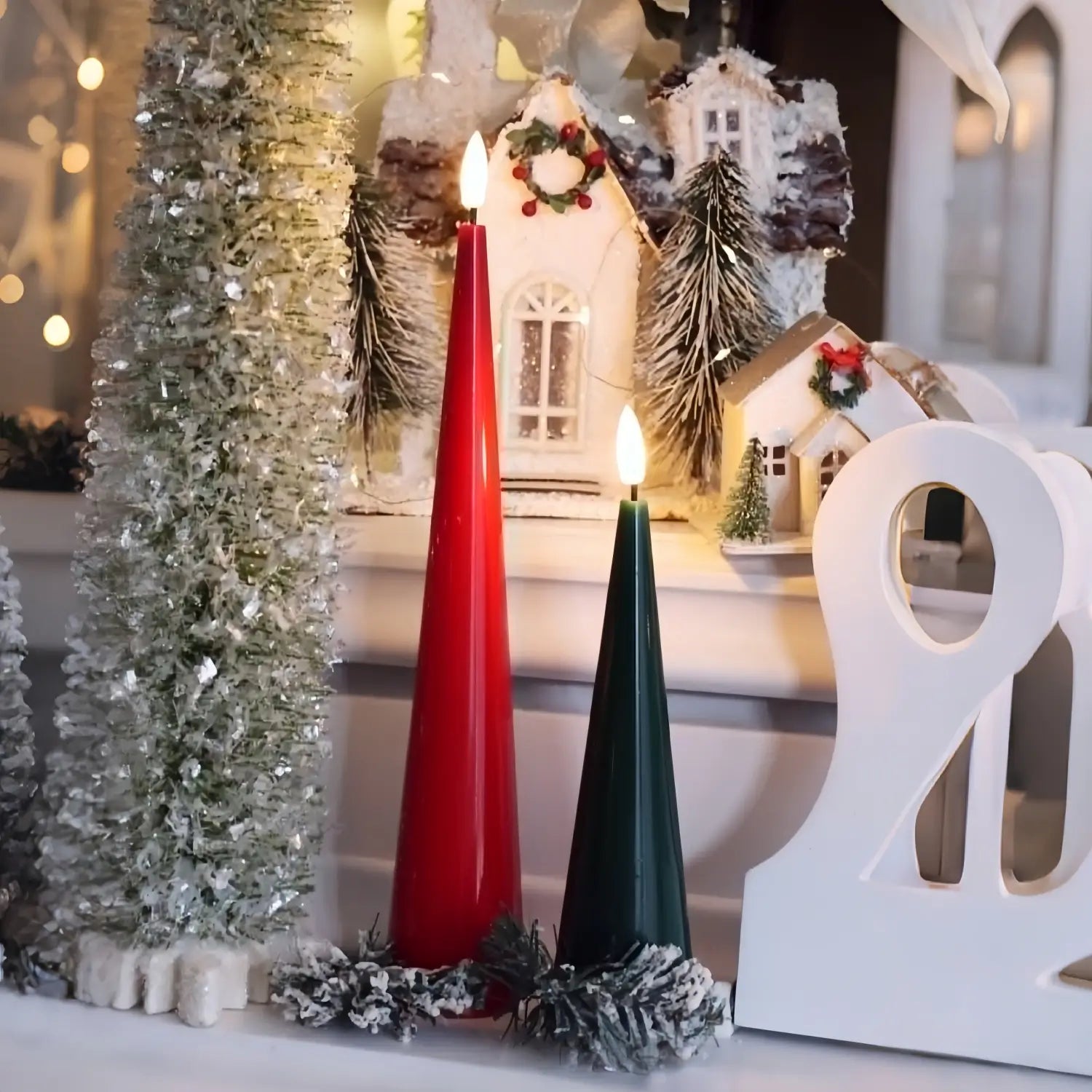 Cone Candles Set of 2