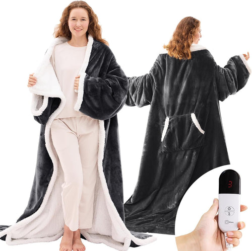 WarmOn Heated Blanket Robe