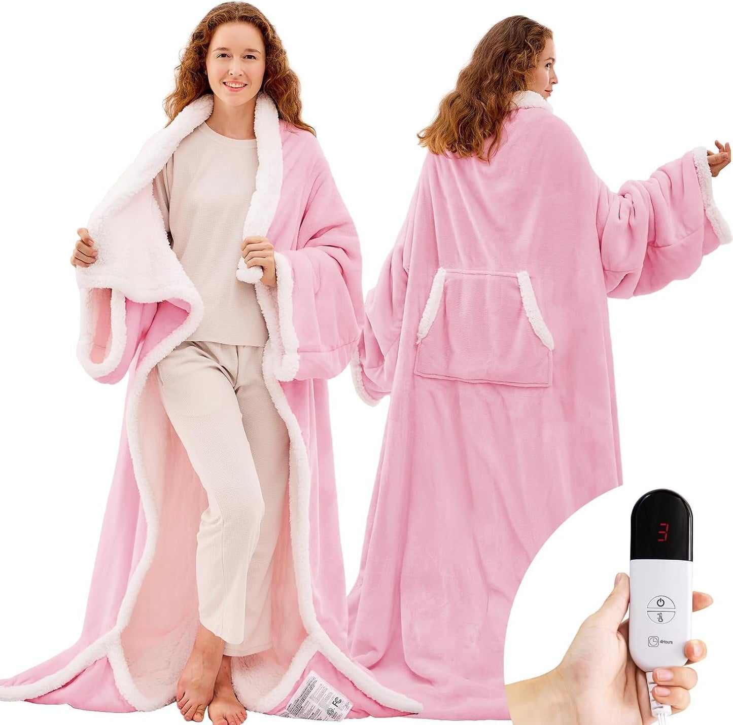 WarmOn Heated Blanket Robe