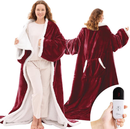 WarmOn Heated Blanket Robe