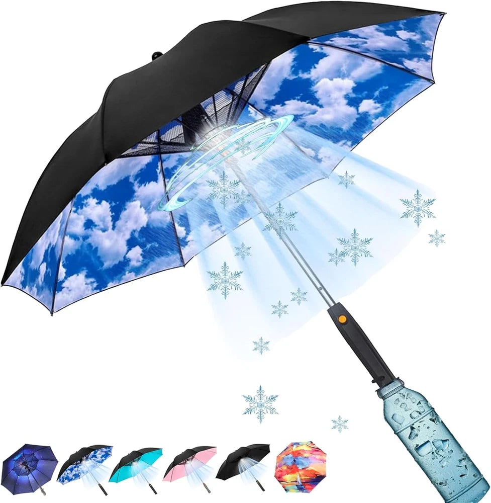 3-in-1 Cooling Mist Umbrella