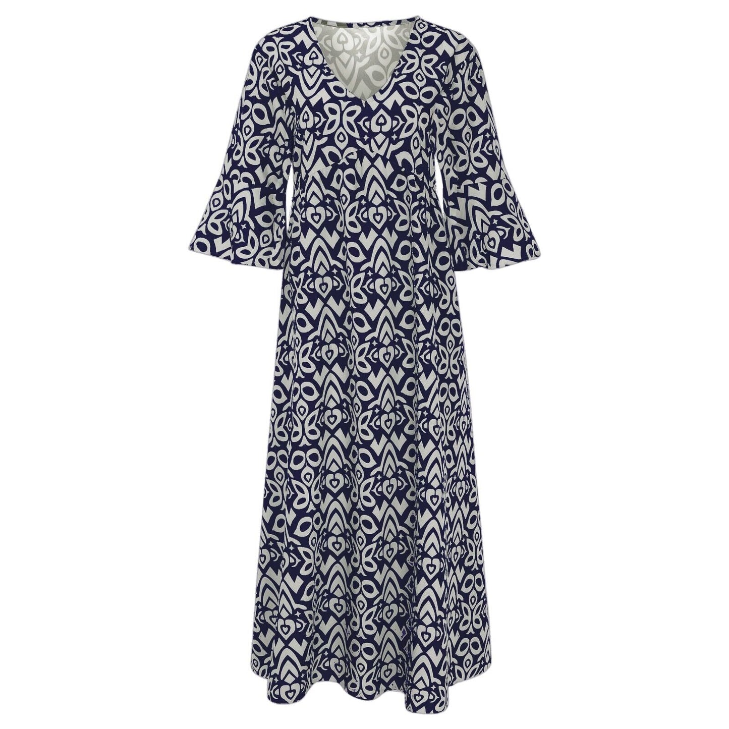 Elegant Vintage Floral Dress
