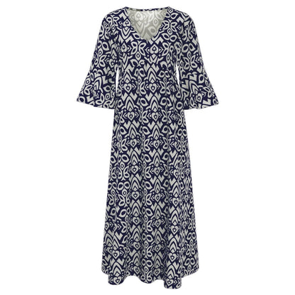 Elegant Vintage Floral Dress