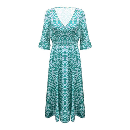 Elegant Vintage Floral Dress