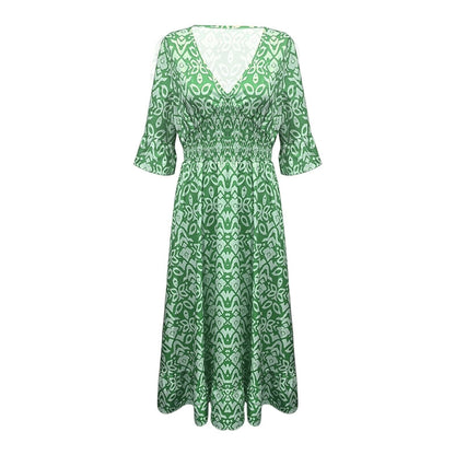 Elegant Vintage Floral Dress