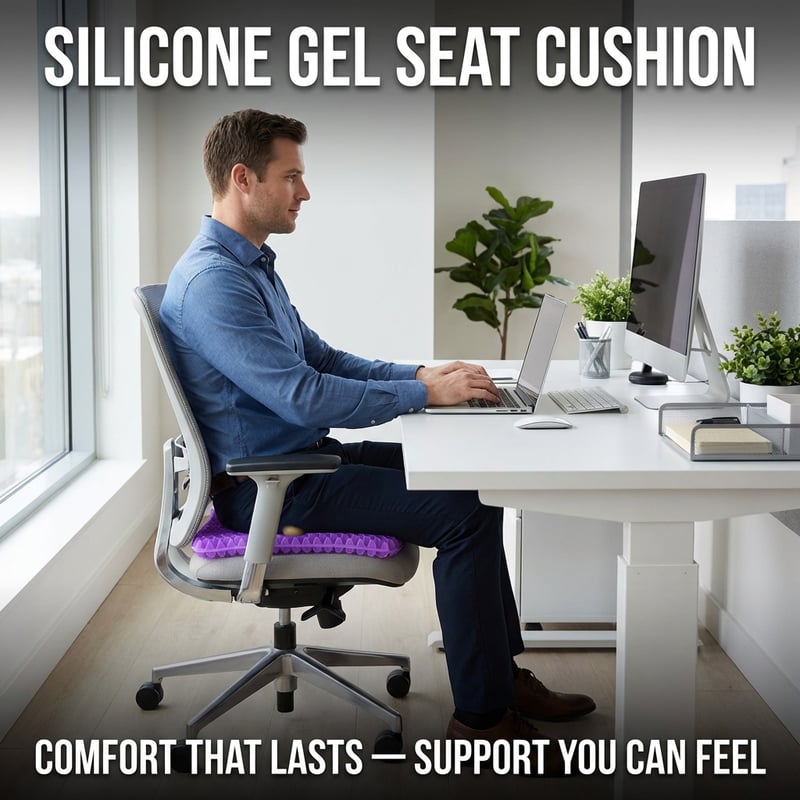 Ergonomic Silicone Seat Cushion