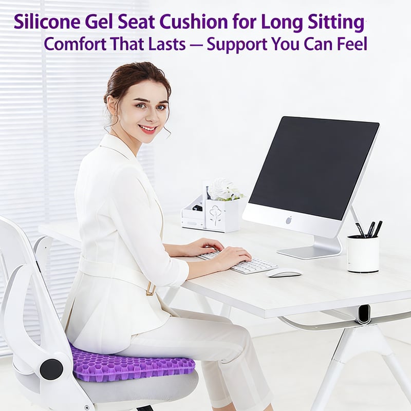 Ergonomic Silicone Seat Cushion