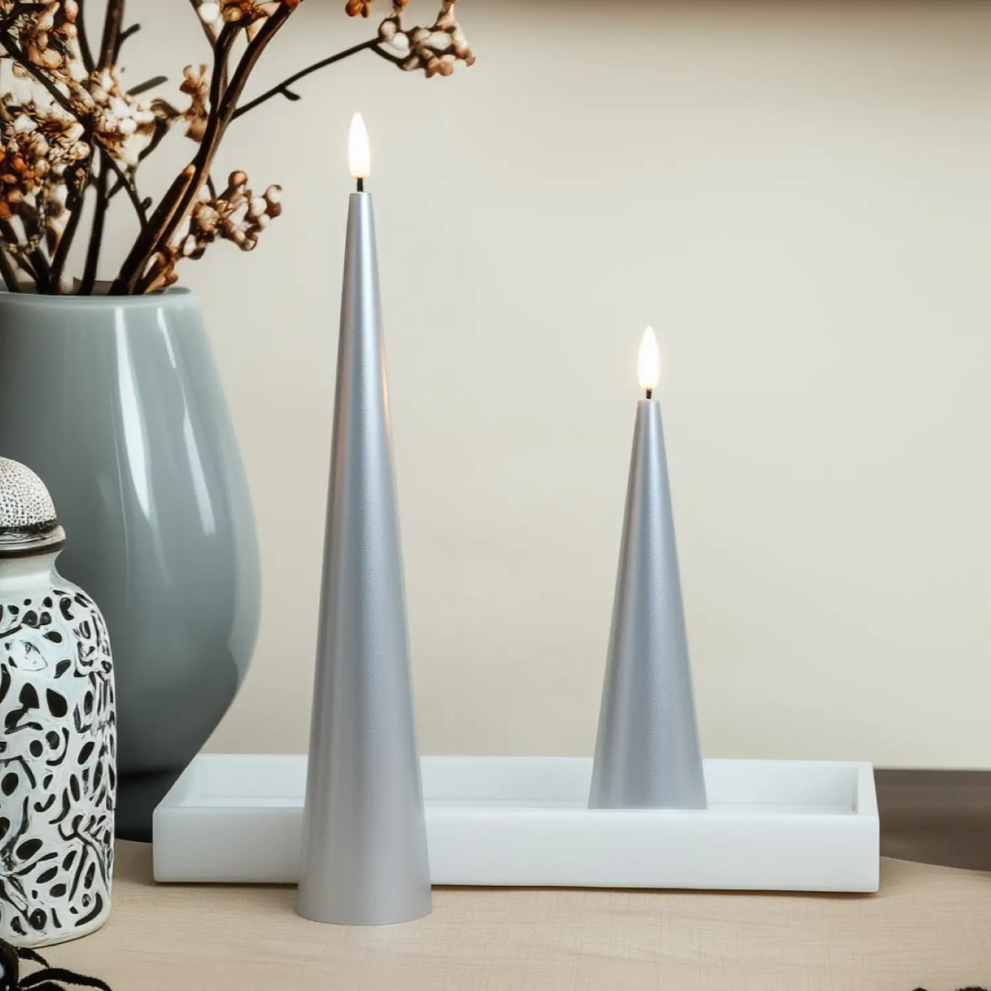 Cone Candles Set of 2