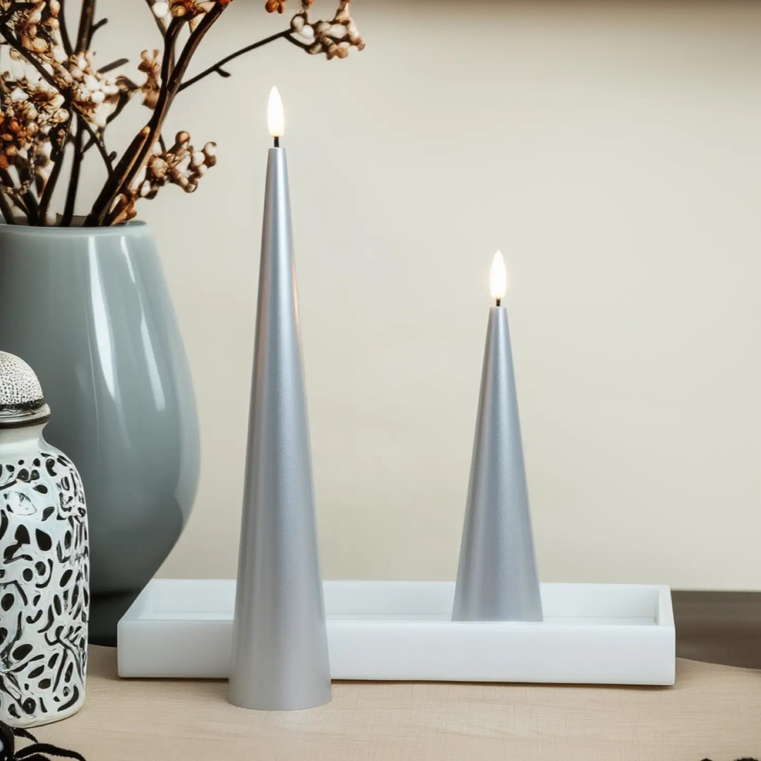 Cone Candles Set of 2