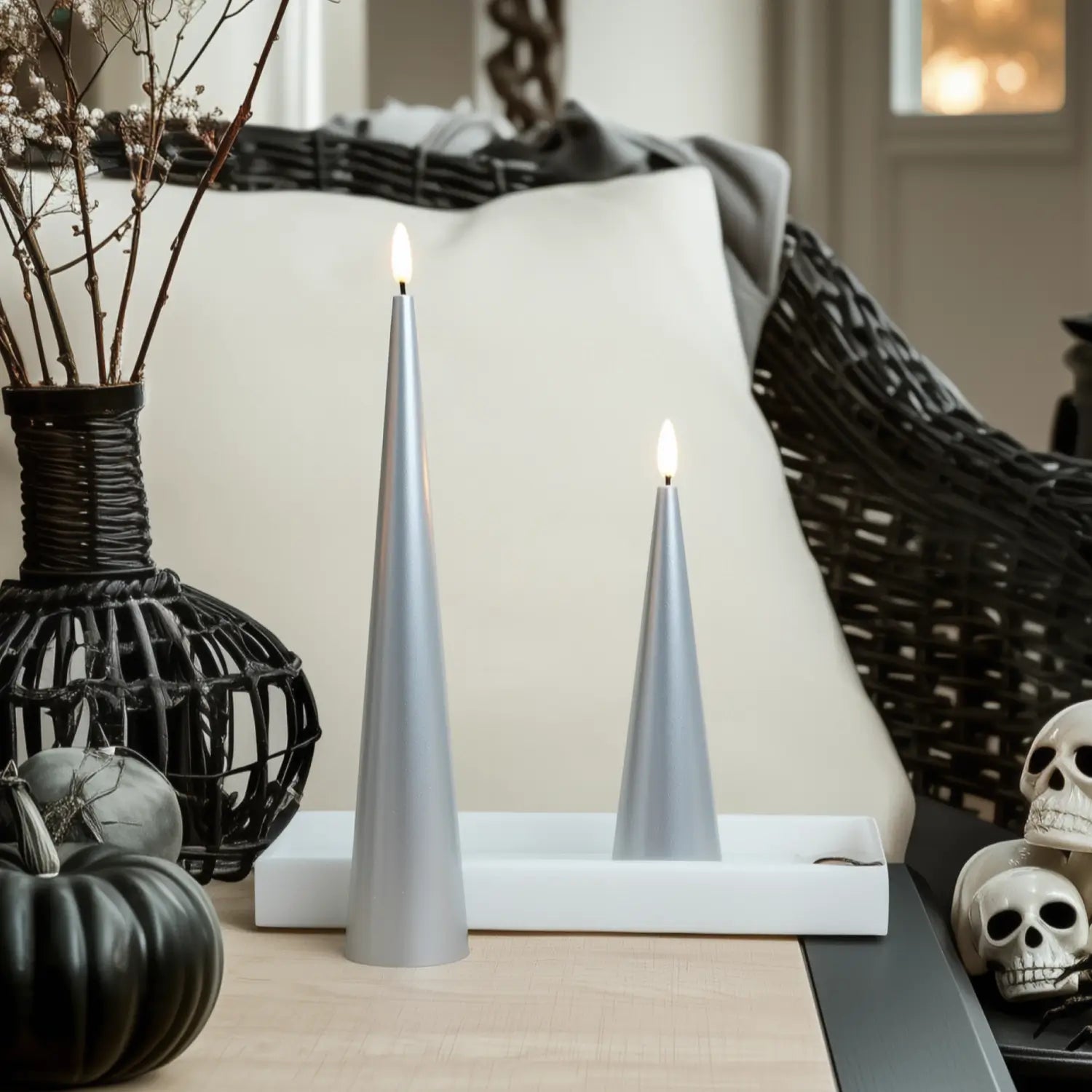 Cone Candles Set of 2
