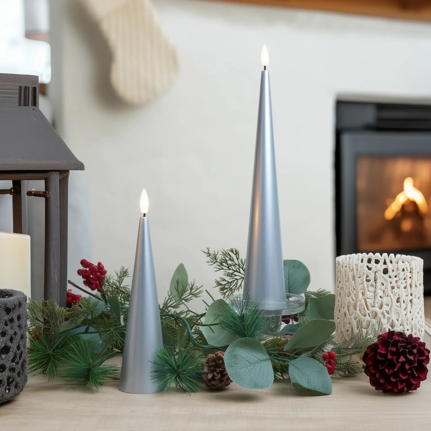 Cone Candles Set of 2
