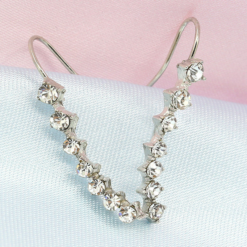 Earrings with 7 Stars and Diamonds