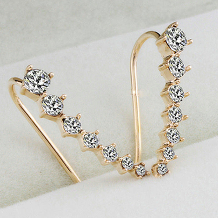 Earrings with 7 Stars and Diamonds