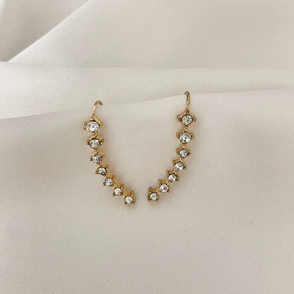 Earrings with 7 Stars and Diamonds
