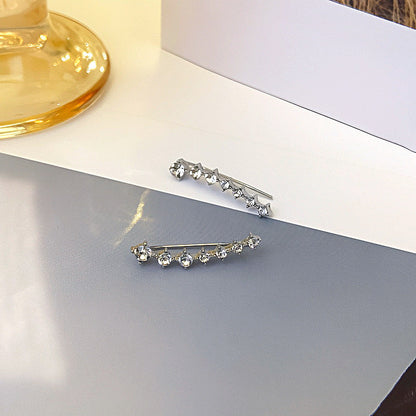 Earrings with 7 Stars and Diamonds