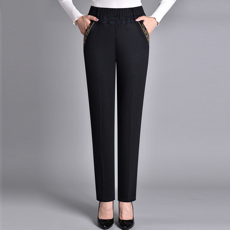 Women's Elastic Waist Jeans