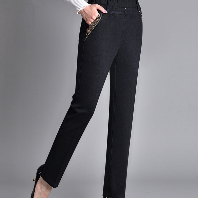 Women's Elastic Waist Jeans
